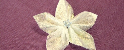 Challenge de Noël #16 : Les fleurs Kanzashi